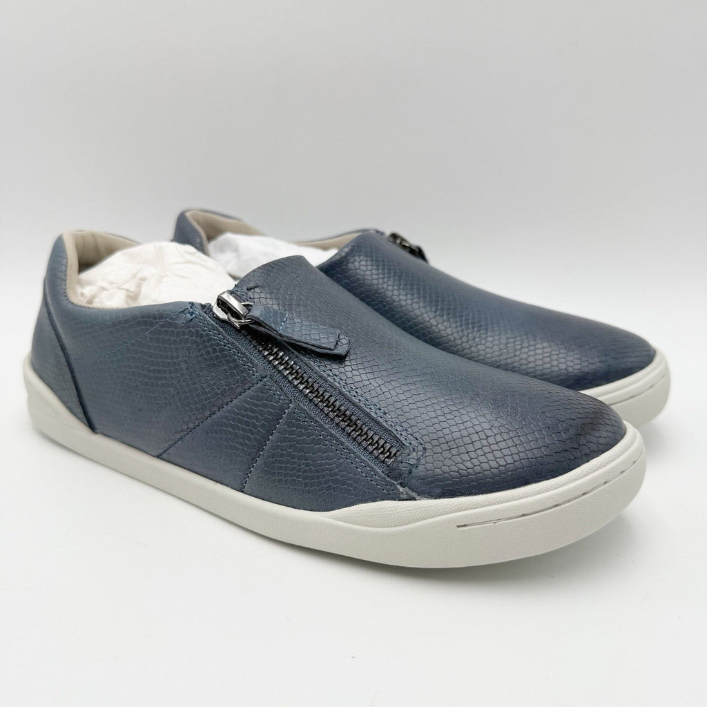 SoftWalk Womens Arezzo Casual Sneakers Size 10.5 M Blue Snake Leather NIB