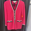 St. John 2pc Knit Jacket Skirt SUITS 6/8