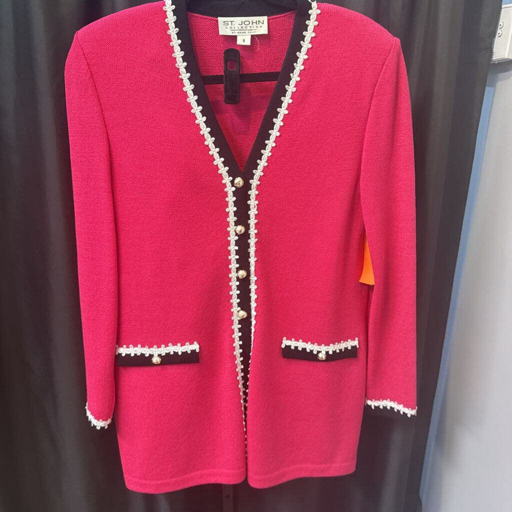 St. John 2pc Knit Jacket Skirt SUITS 6/8