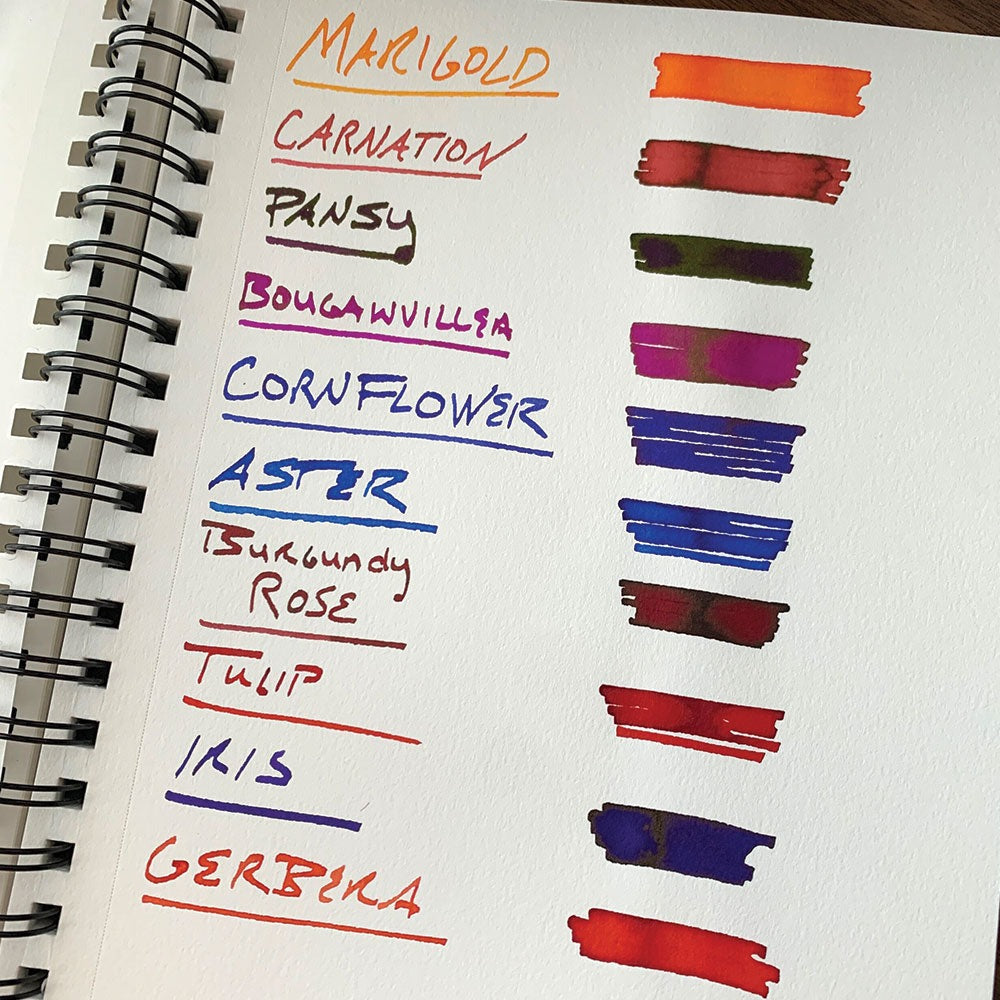 Diamine Flower Burgundy Rose Fountain Pen Ink
