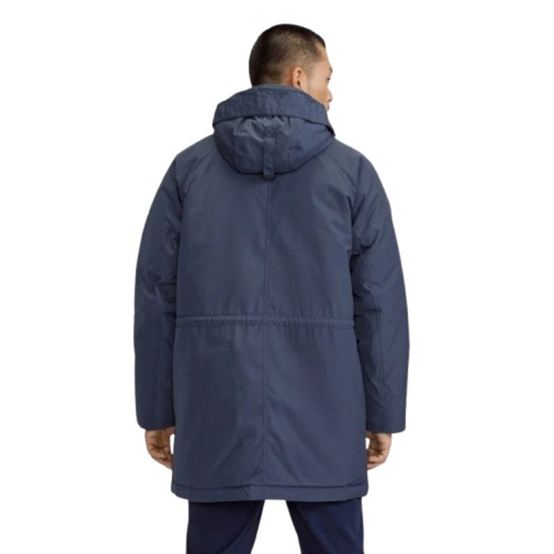 EVERLANE Men's The ReNew Long Parka Jacket Medium Navy Blue Hooded NWOT