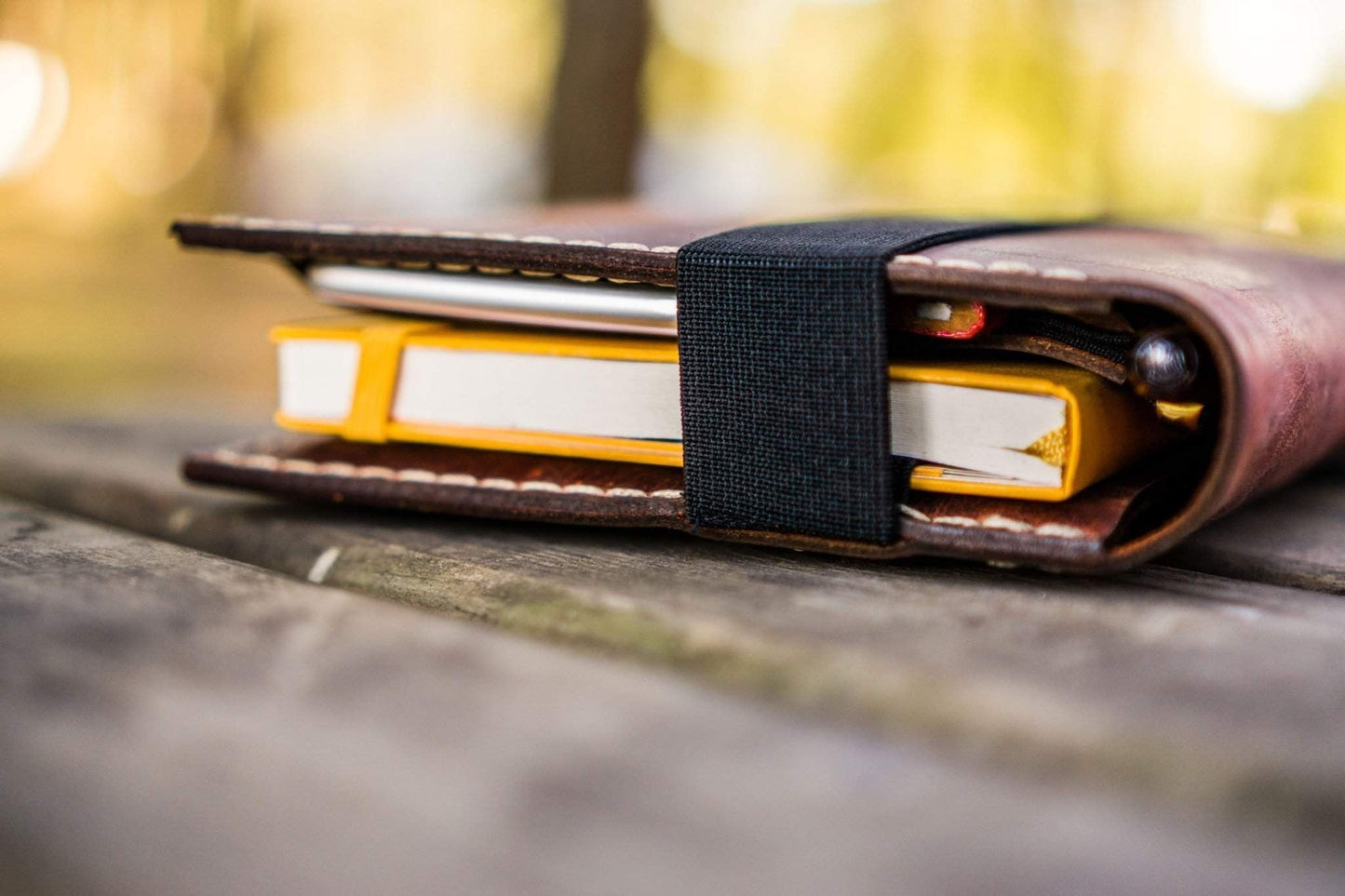 iPad Mini & Large Moleskine Cover - Crazy Horse Orange