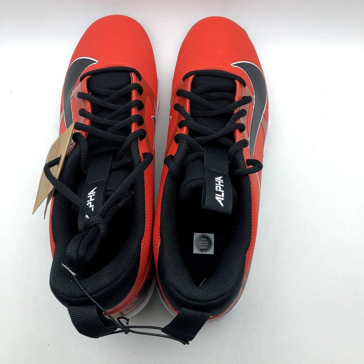 Nike Men's Alpha Menace 4 Shark SE Football Cleats Size 10 Red Black NWOB