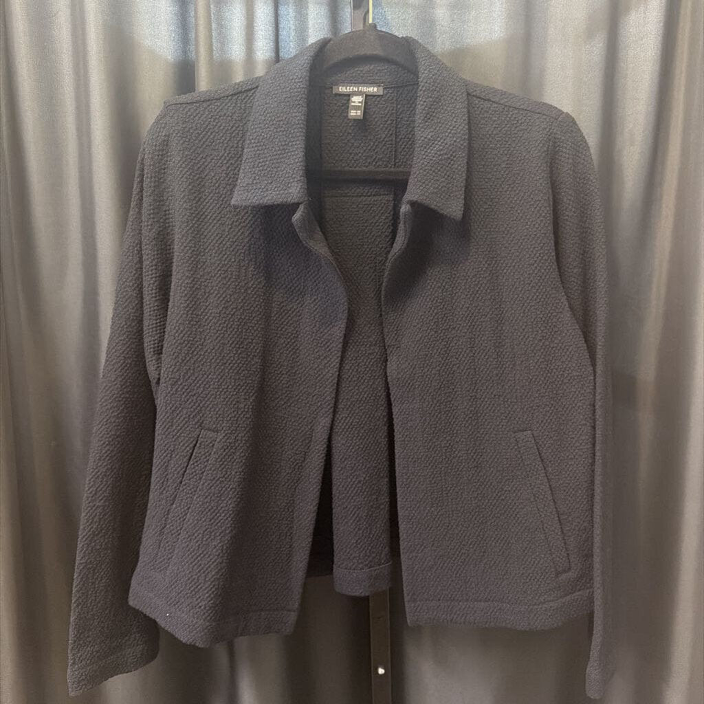 Eileen Fisher Cotton Open Collared JACKETS XS