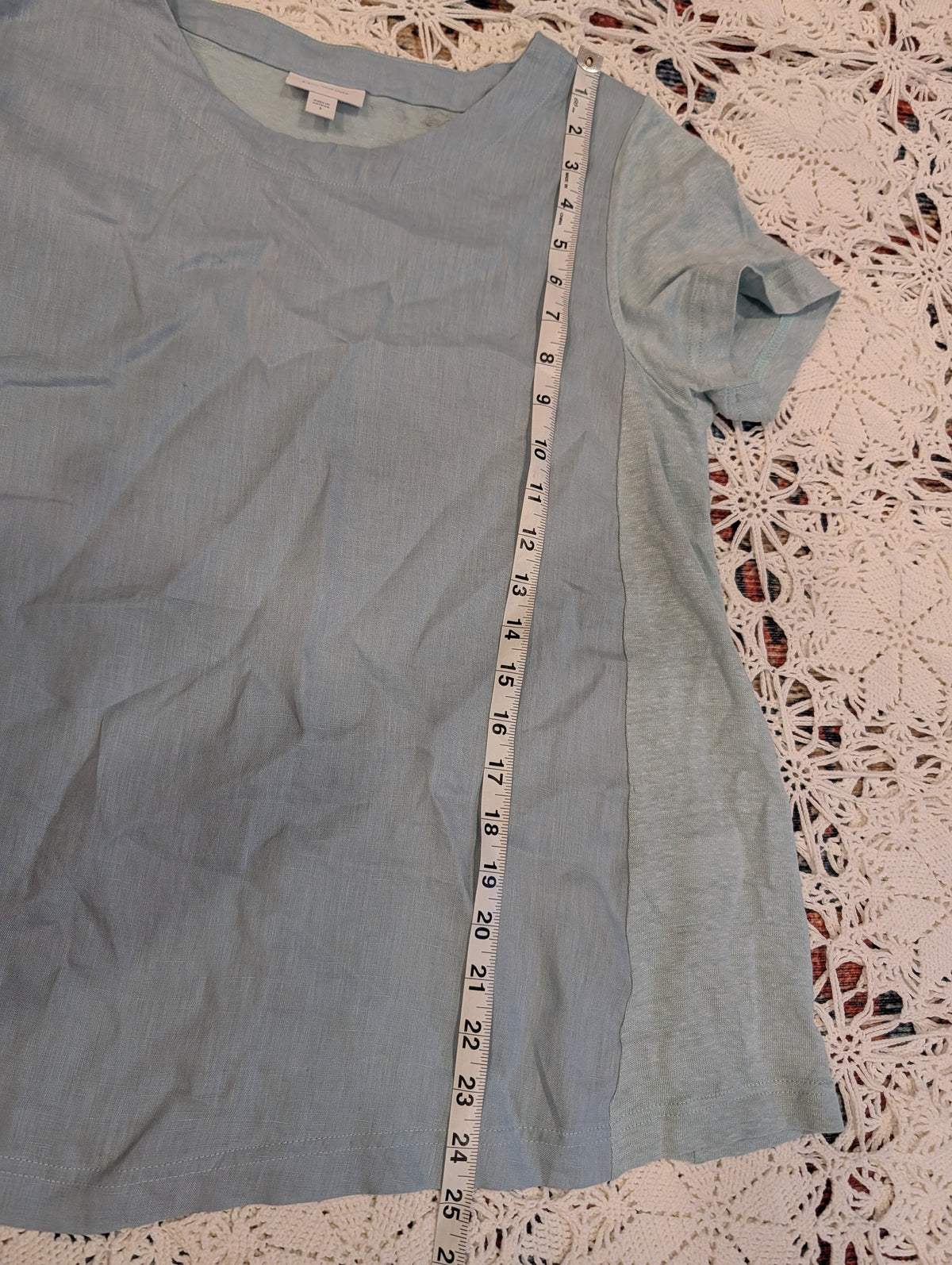 J Jill Love Linen Tee Shirt Top- S