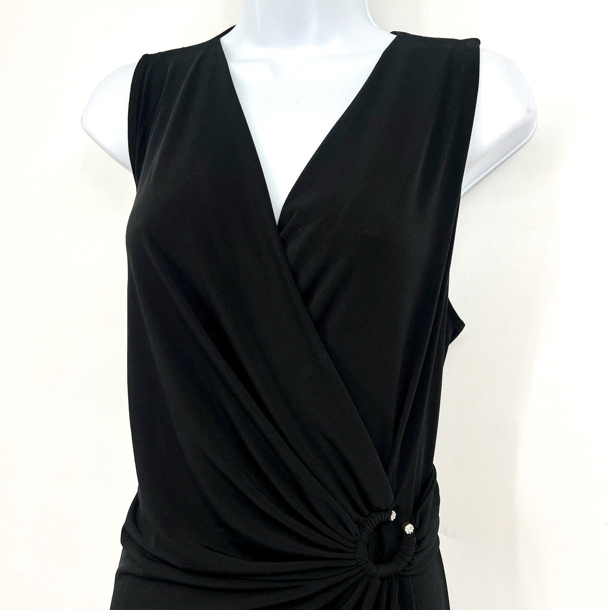 TOMMY BAHAMA Women's Clara Glimmer Maxi Dress Small Black Sleeveless NWT