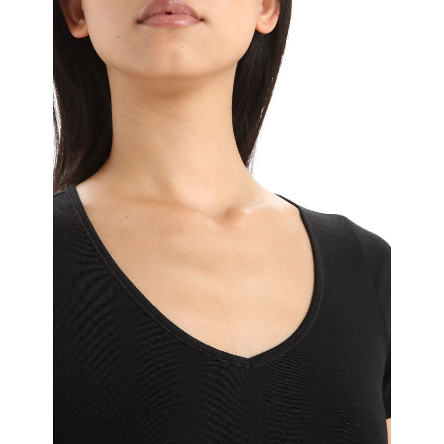 SMARTWOOL Women's Merino 150 Siren Tee XL Black Short Sleeve Sweetheart NWT