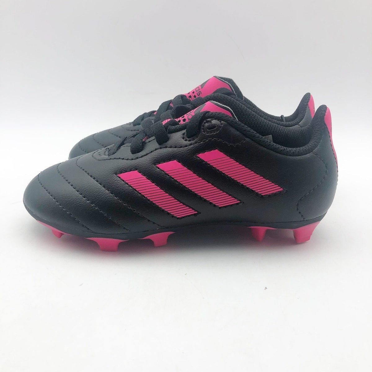 Adidas Little Kids Goletto VIII Firm Ground Soccer Cleats 9.5K Black Pink NWOB