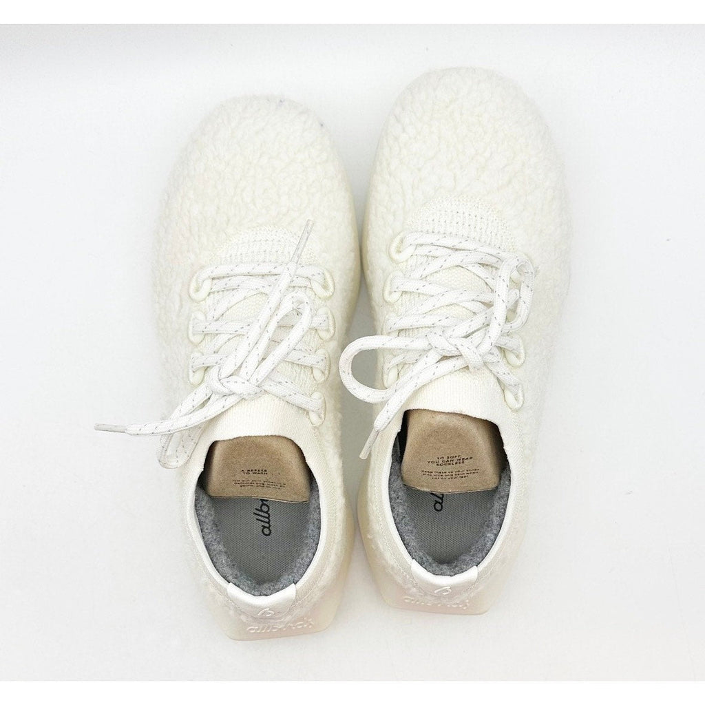 AllBirds Women's Wool Dasher 2 Fluffs Sneaker Size 7 EU 37 Natural White NIB
