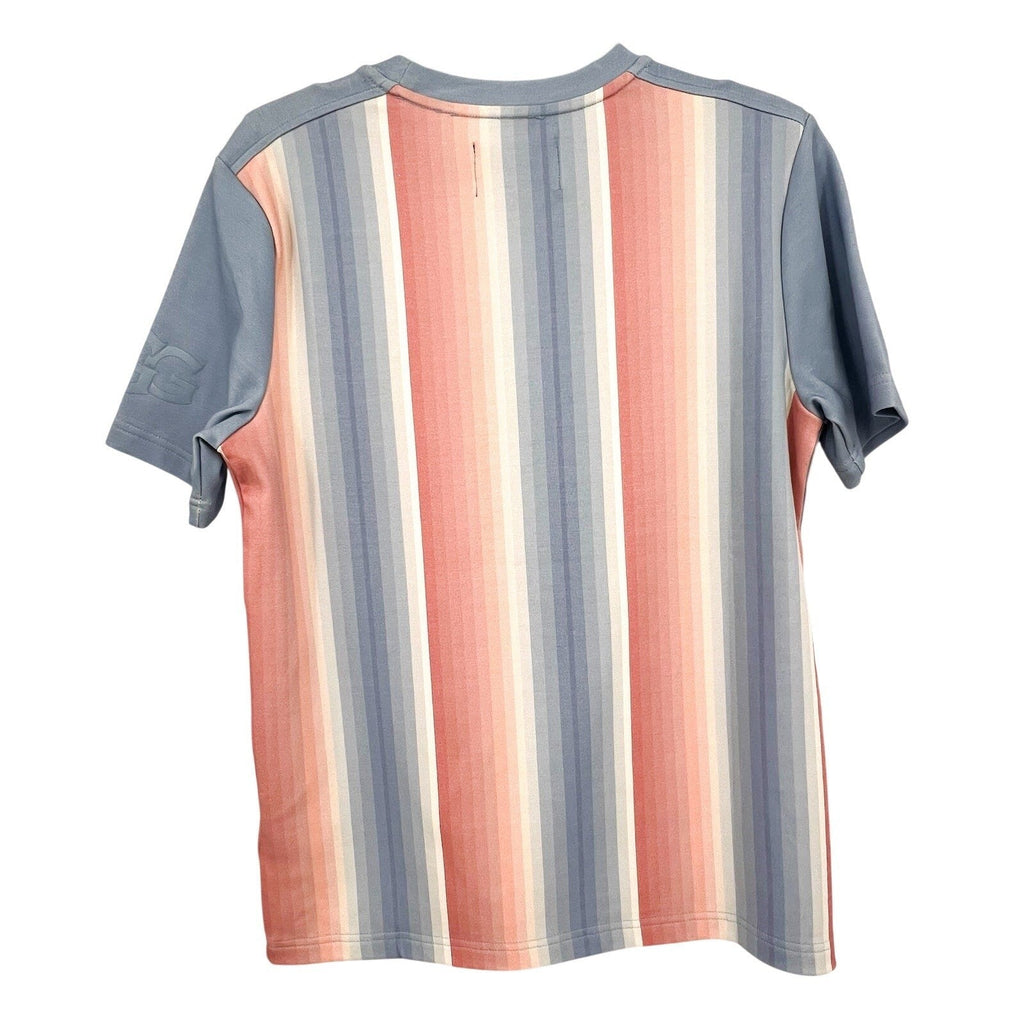 UGG UNISEX Pride Logo Equality Tee XS Blue Multi Stripe Short Sleeve NWT