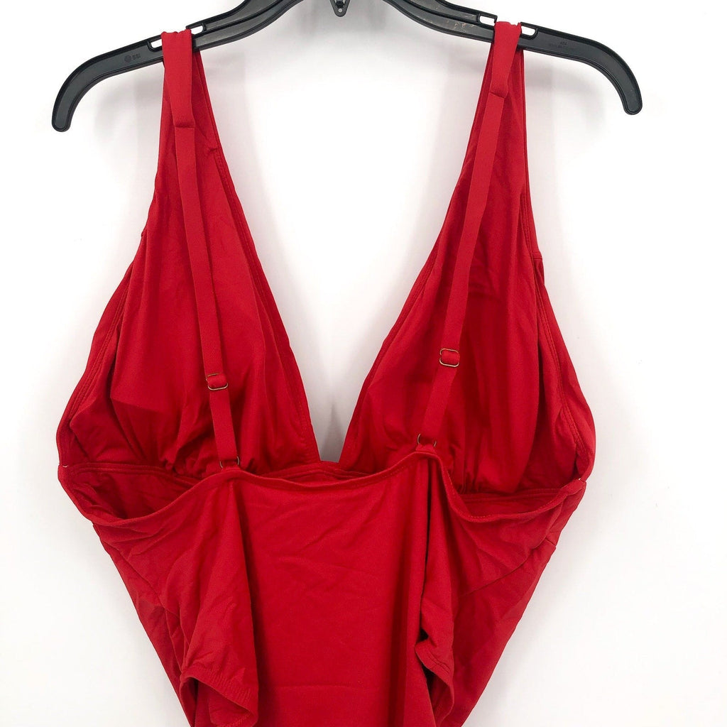 ANDIE SWIM Sardinia One Piece Swimsuit XXXL US 20 Cherry Red Plunge