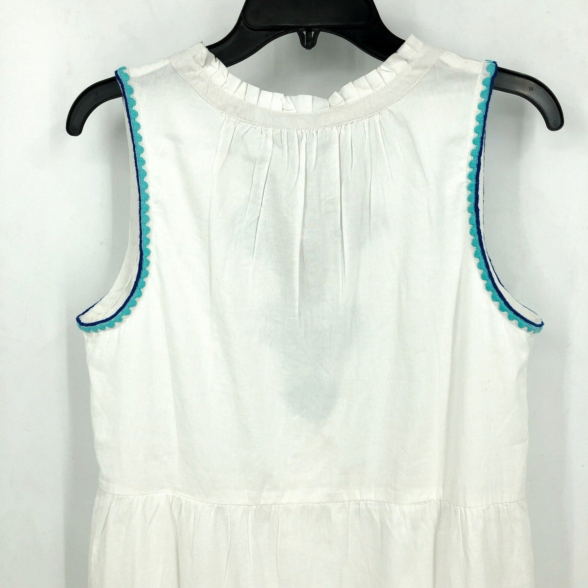 TOMMY BAHAMA Shell Beach Tiered Maxi Dress Small White Embroidered Cover-Up NWT
