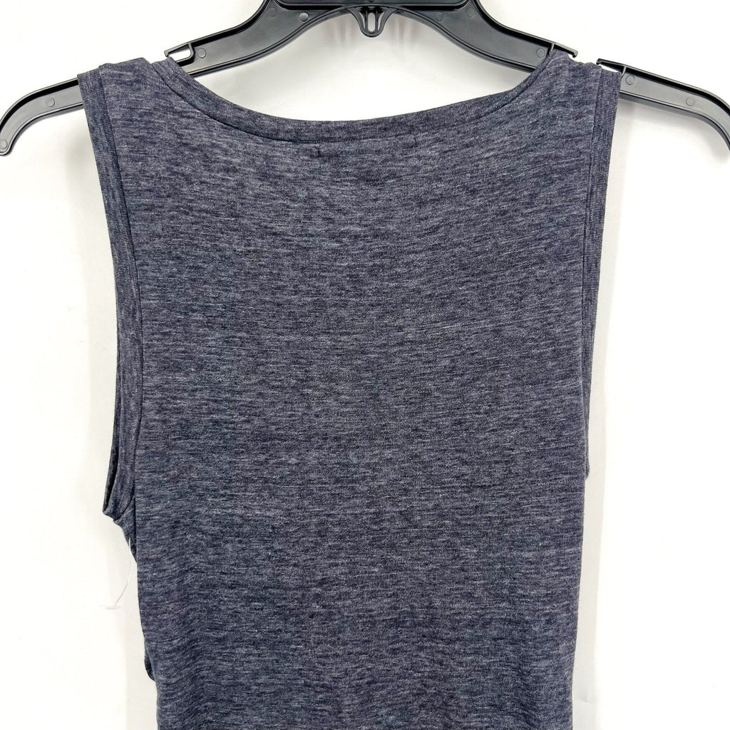 TREASURE & BOND Ruched Jersey Tank Dress Small Gray Blue Sleeveless NWT