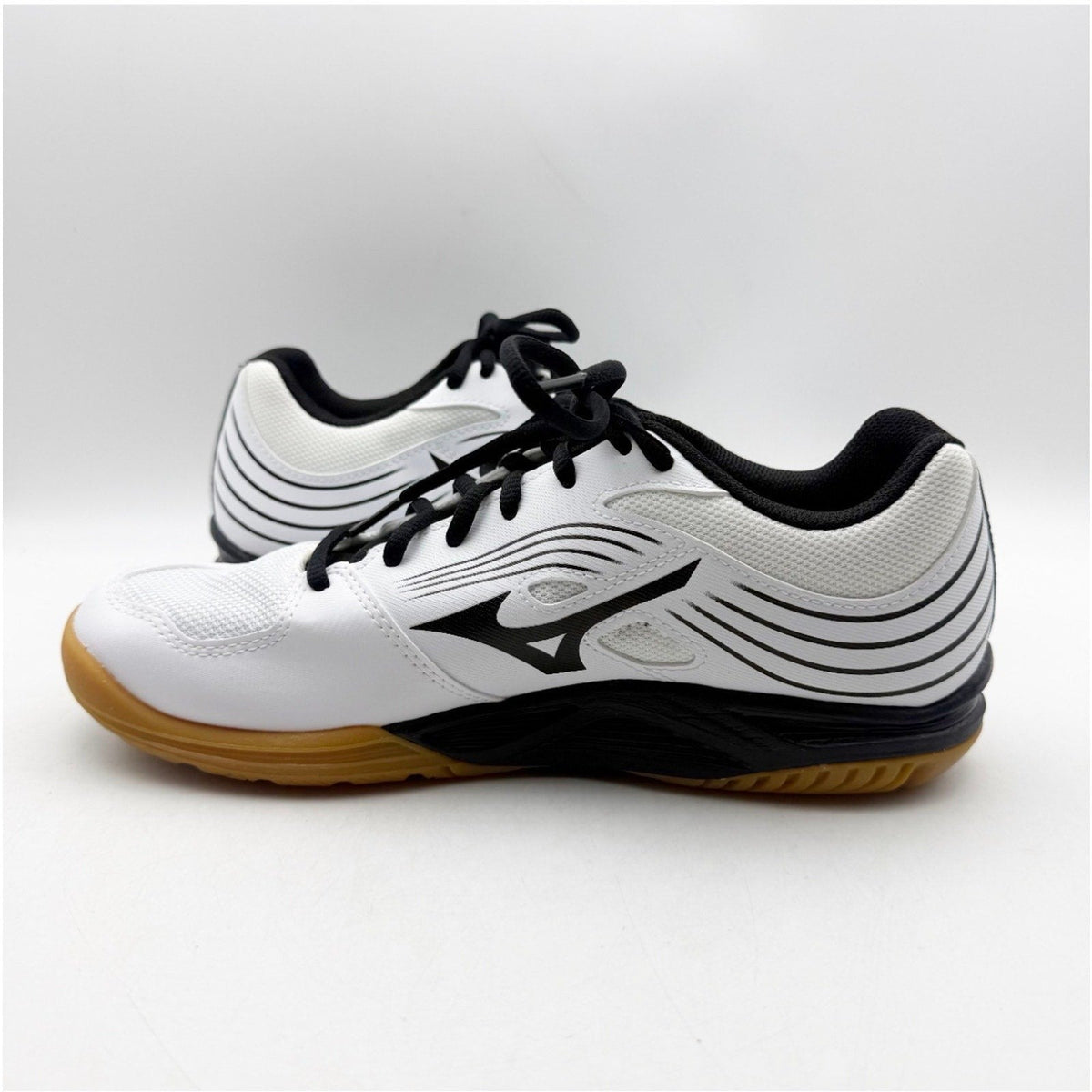 MIZUNO Womens Cyclone Speed 3 Volleyball Shoes Size 11 White Black Lace Up NIB