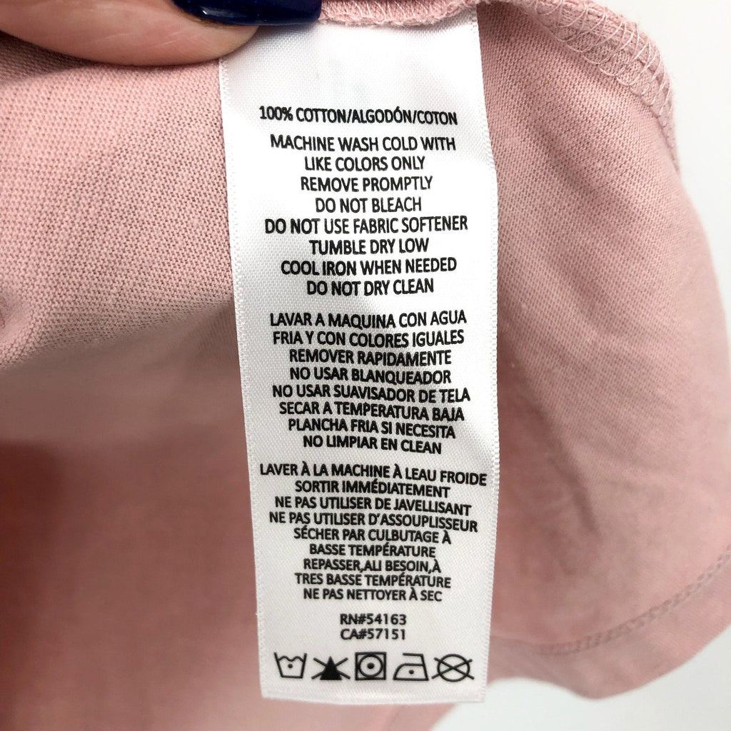 CALVIN KLEIN Women's V-Neck Tee Small Secret Pink Short Sleeve NWT