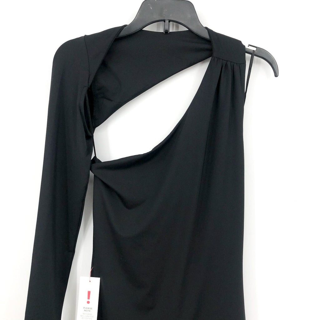 BARDOT Women's Londyn Mini Dress Small Black Cut Out Stretch Bodycon NWT