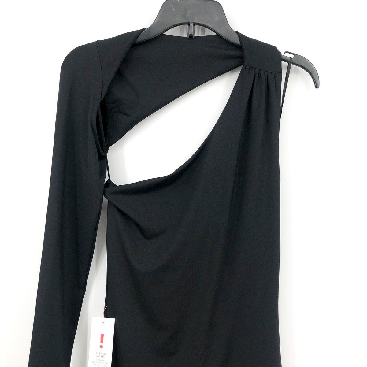 BARDOT Women's Londyn Mini Dress Small Black Cut Out Stretch Bodycon NWT
