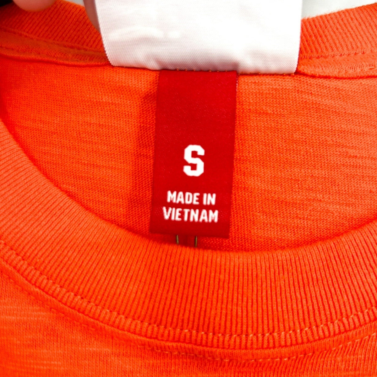 MITCHELL & NESS Mens NCAA Clemson Tigers Embroidered Tee Small Orange NWT