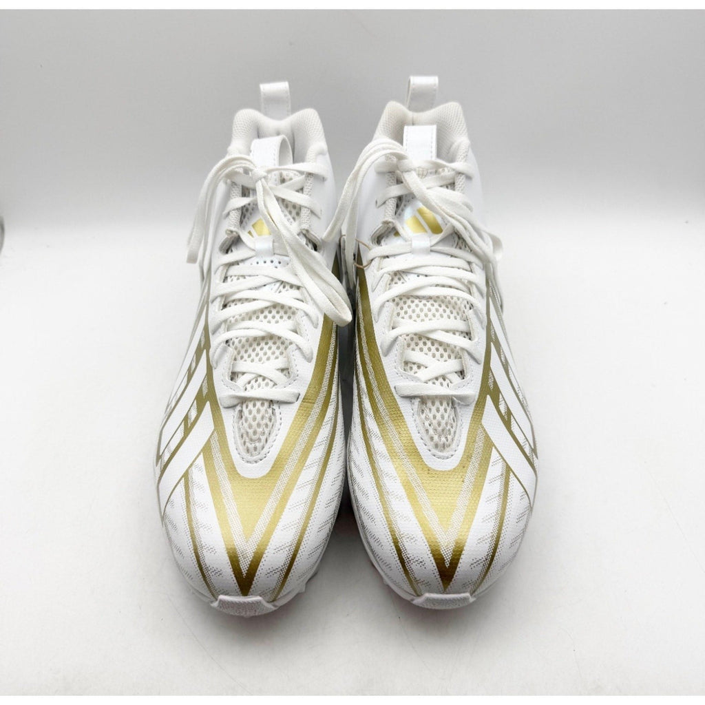 Adidas Mens Freak Spark MD 23 Football Cleats Size 11.5 White Gold Athletic NWOB