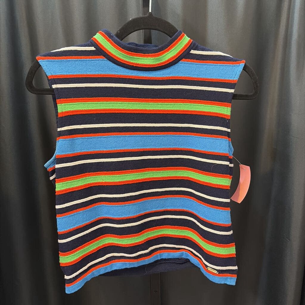 St John High Neck Stripe Tank SWEATERS 8
