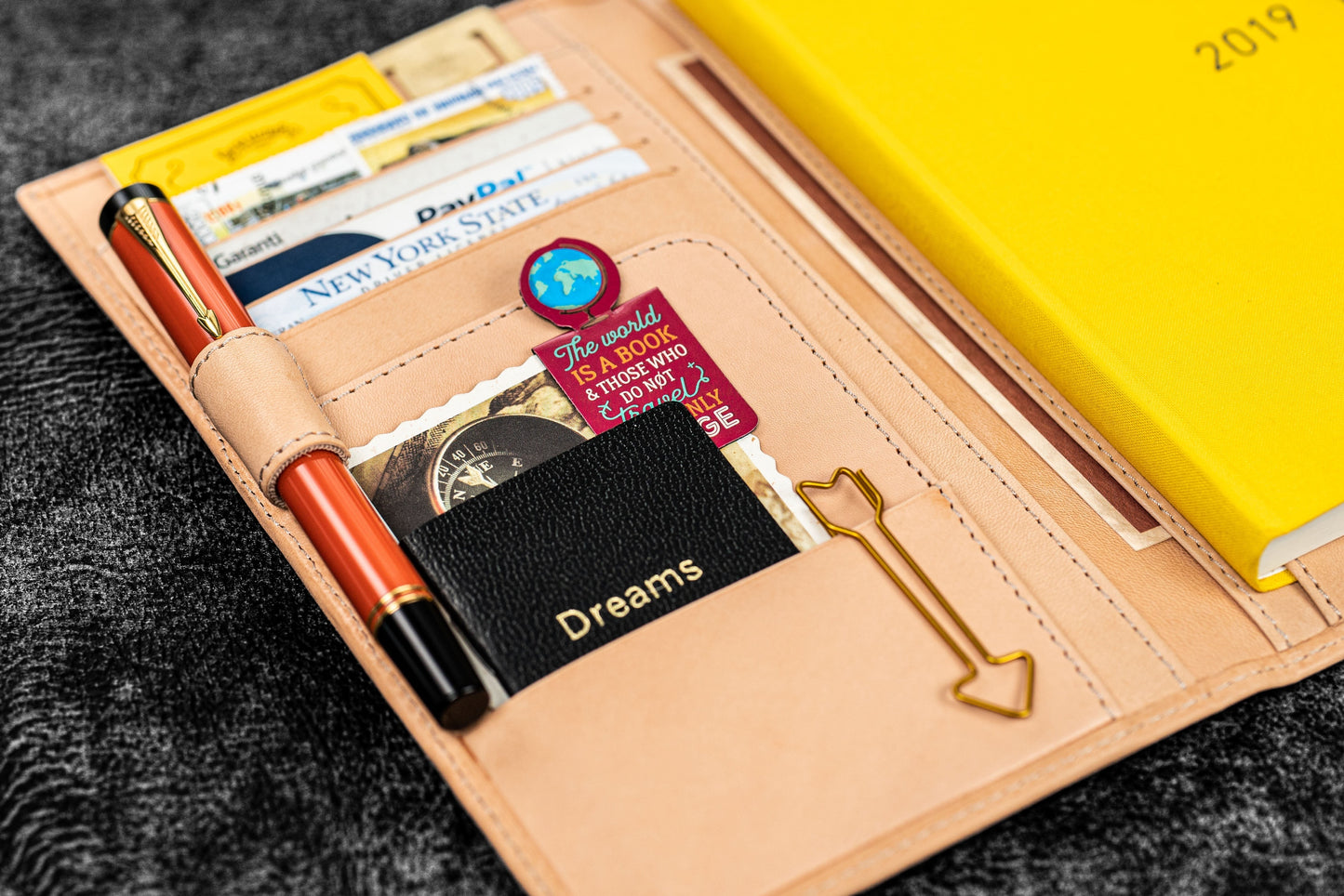 Leather Hobonichi Weeks Mega Cover - Undyed Leather