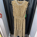 J Crew Polka Dot Smocked Tank DRESSES M