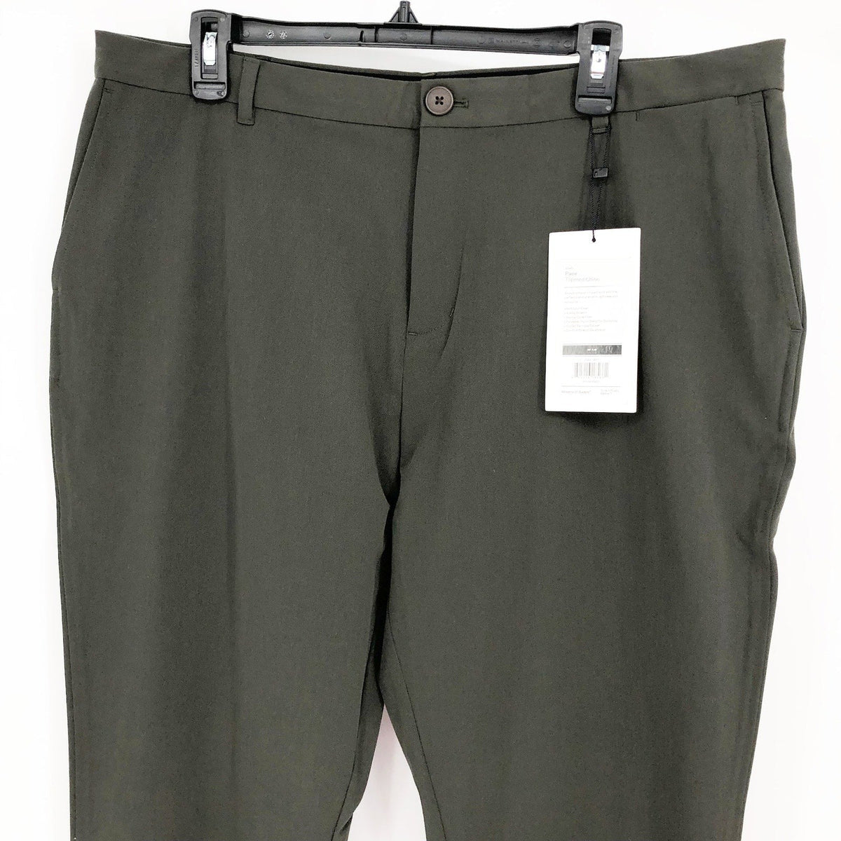 MINISTRY OF SUPPLY Mens Pace Tapered Chino Pants 36x35 Olive Green NWT