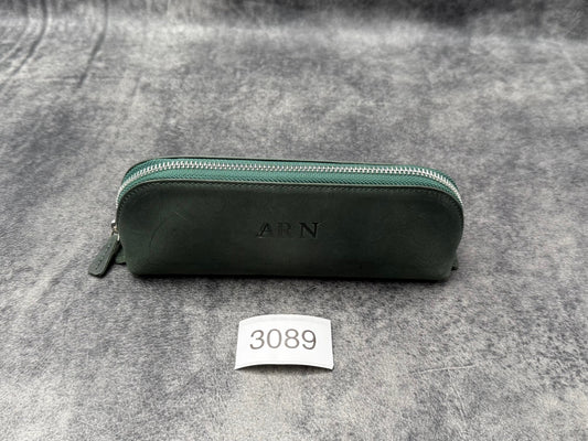 SECONDS -XLarge Zipper Leather Pencil Case - 3089
