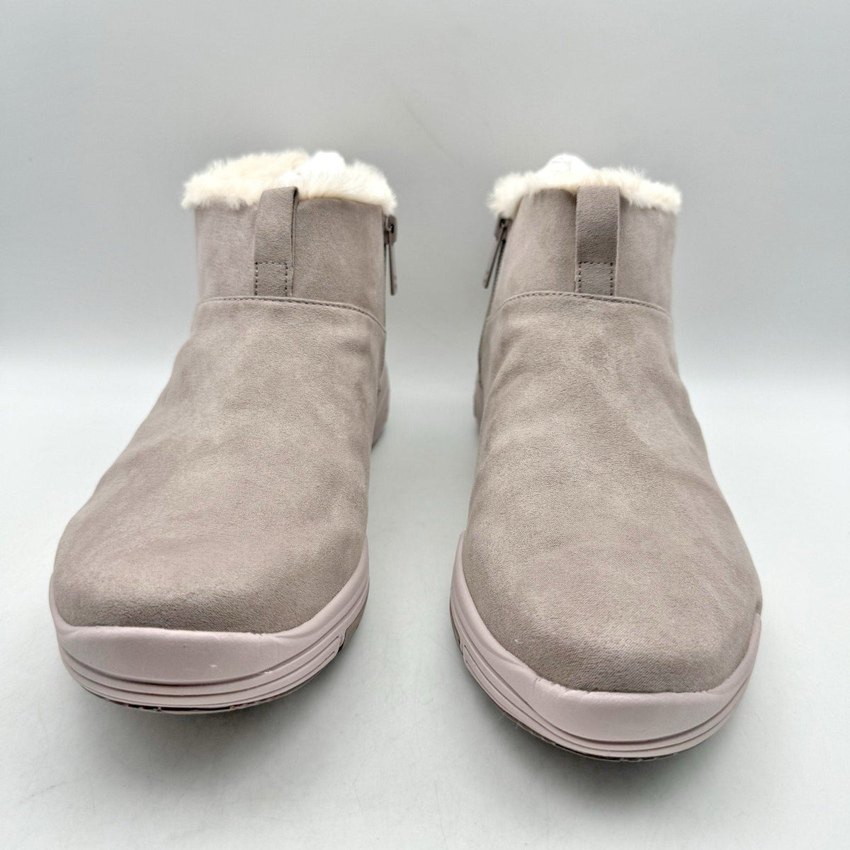 Ryka Womens Amber Ankle Boots Size 11 M EU 42 Pink Taupe Suede NIB