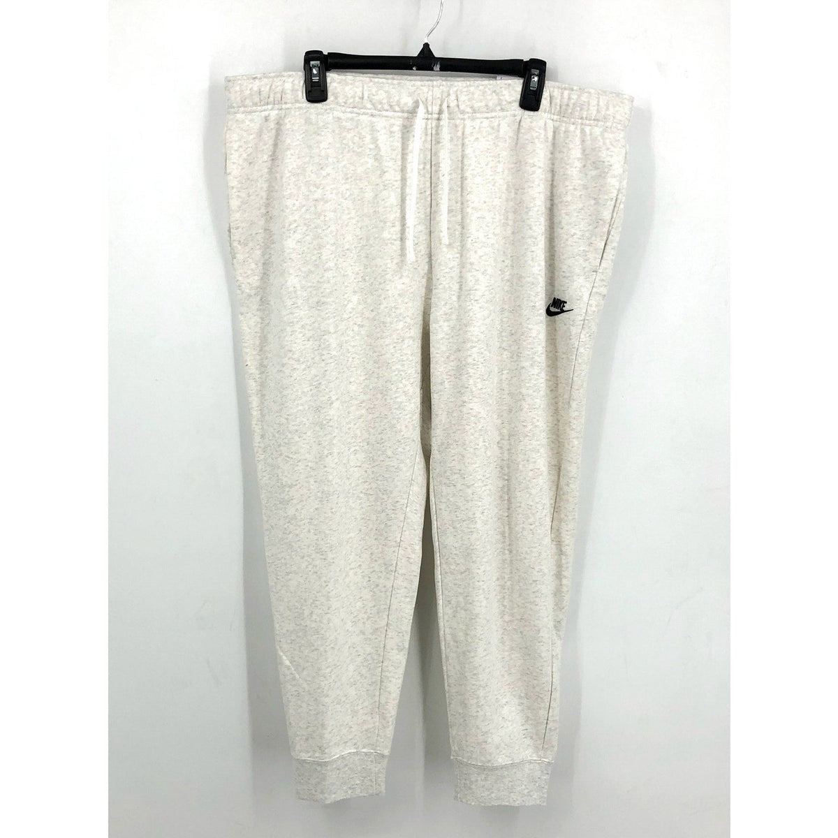 NIKE Womens Sportswear Club Fleece Joggers 1X Light Grey Mid-Rise Sweatpants NWT