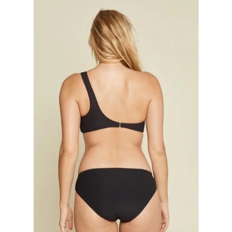 ANDIE SWIM Women's The Wynwood Ribbed Bikini Top XL Black