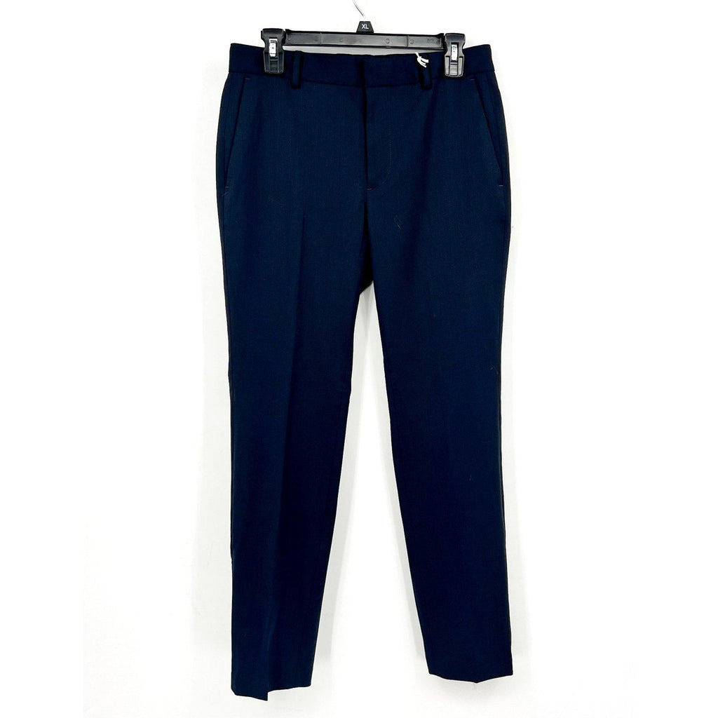 EVERLANE Men's Italian Wool Dress Pants 31x30 Navy Blue Flat Front NWT