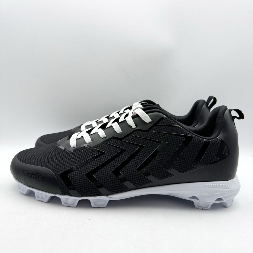 Rawlings Mens Savage Low Baseball Cleats Size 12 EU 46 Black White Athletic NWOB