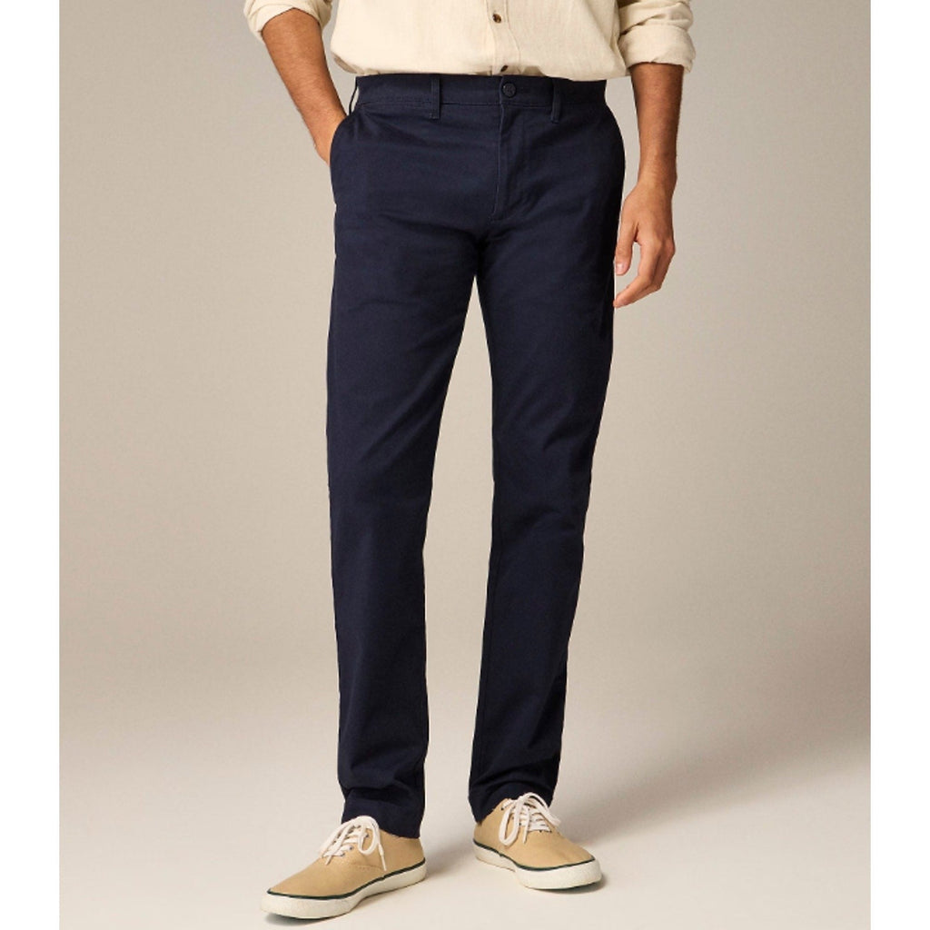 J.CREW Mens 484 Slim-fit Stretch Chino Pants 28x32 Navy Blue Flat AR885 NWT