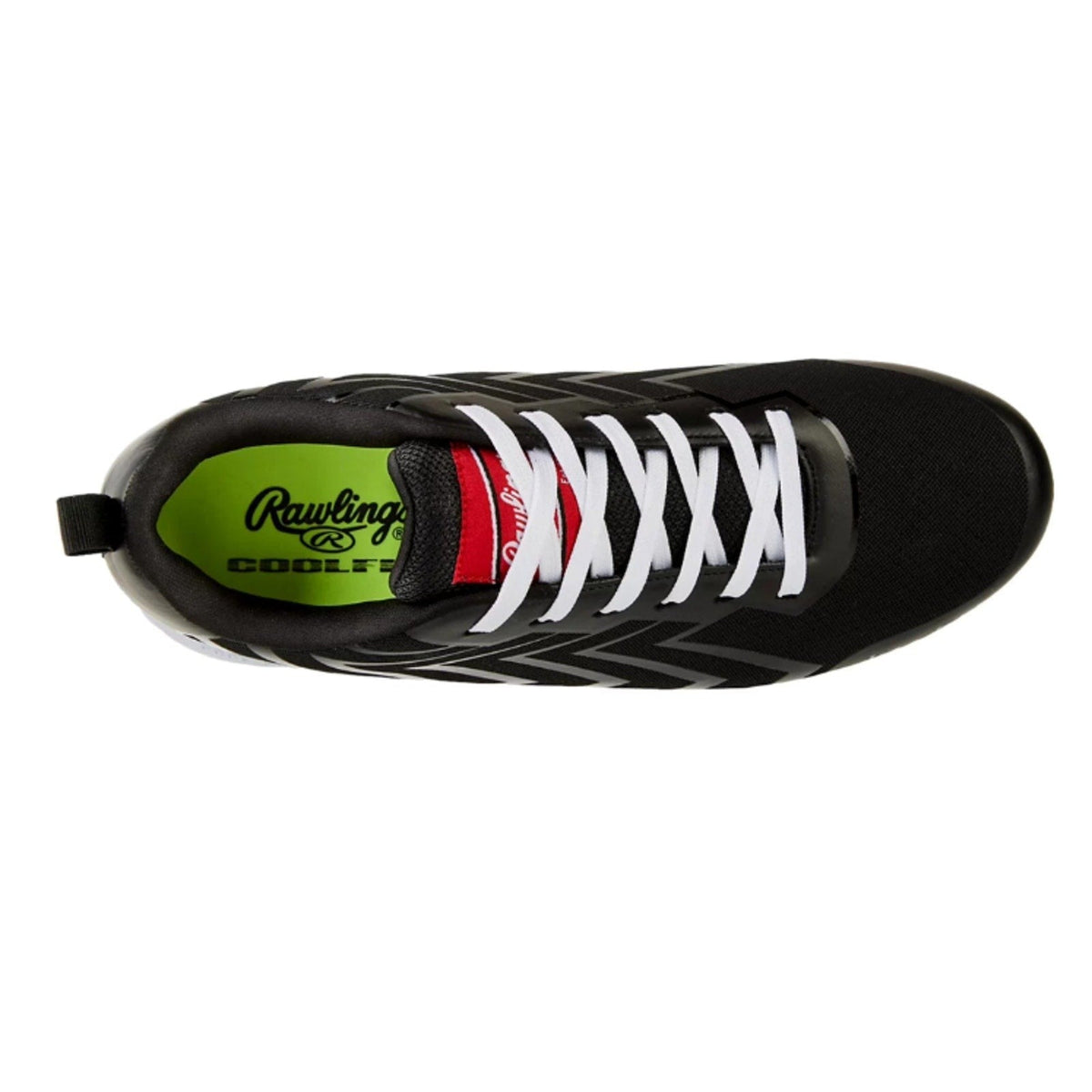 Rawlings Mens Savage Low Baseball Cleats Size 12 EU 46 Black White Athletic NWOB