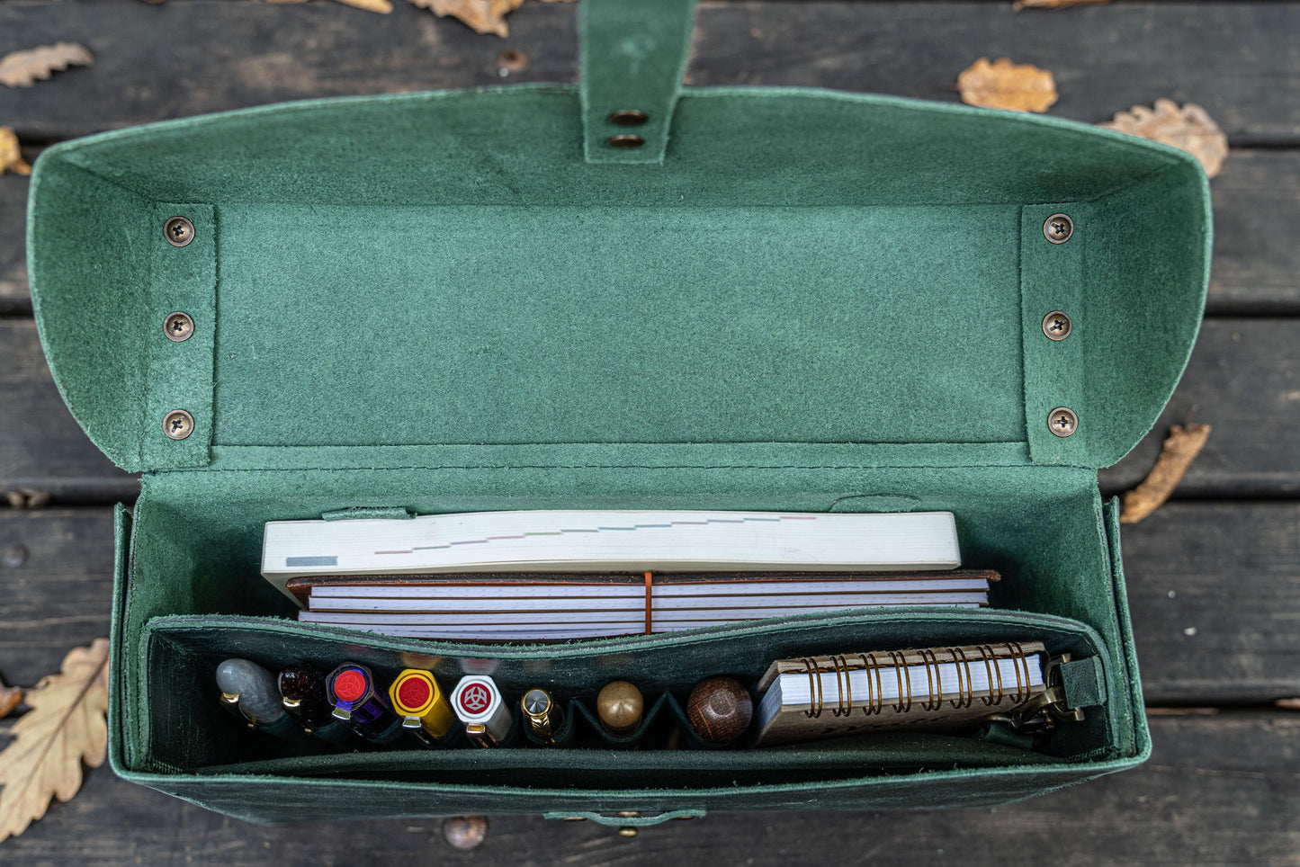 Writer's Medic Bag - Crazy Horse Forest Green