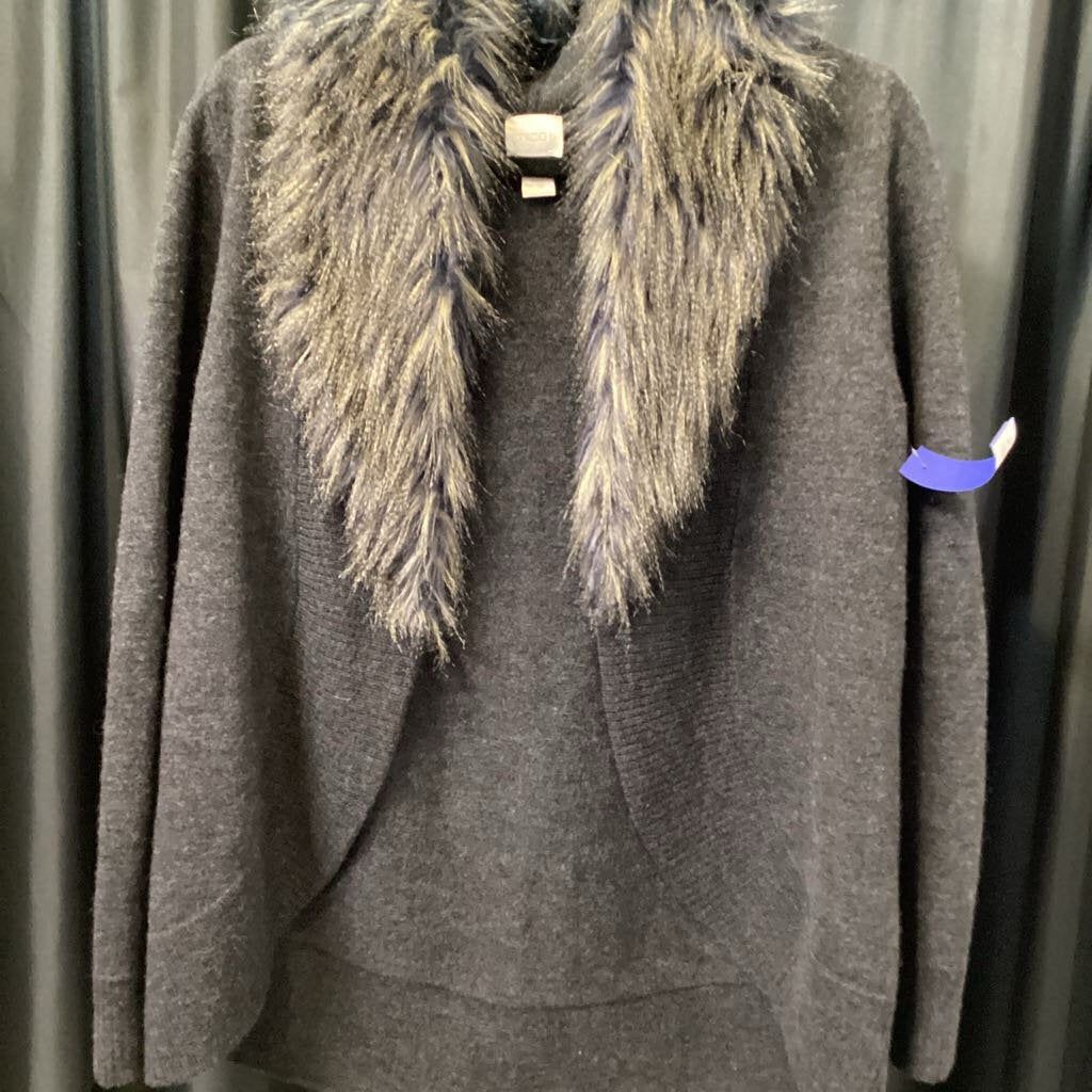 Chicos Faux Fur/Knit SWEATERS 1