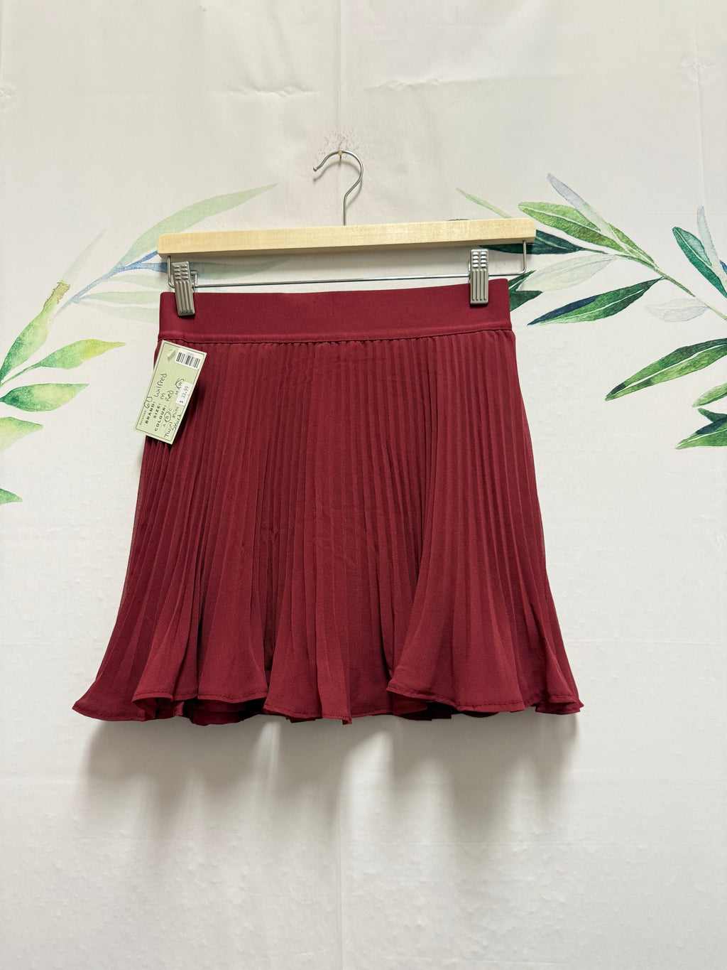 Aritzia Wilfred Twirl Pleated Mini Skirt (M)