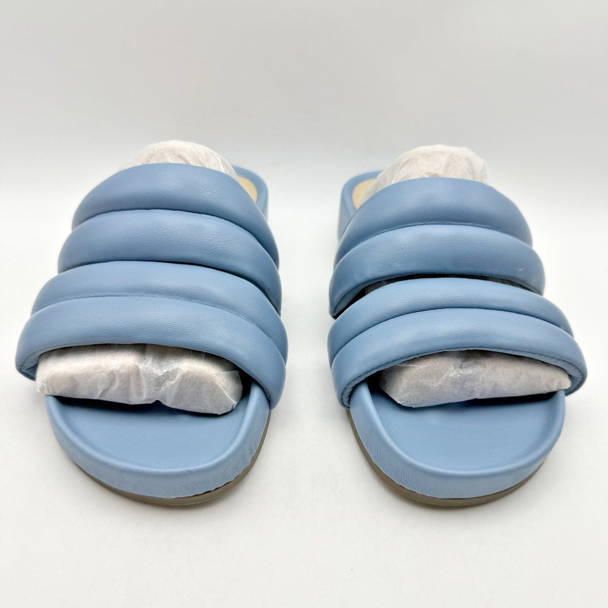 Vionic Womens Mayla Slide Sandals Size 5 M EU 35 Blue Comfort NIB