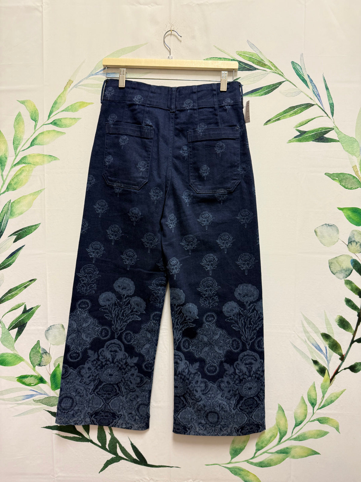Anthropologie Maeve The Colette Cropped Wide Leg Pant 25” (28)