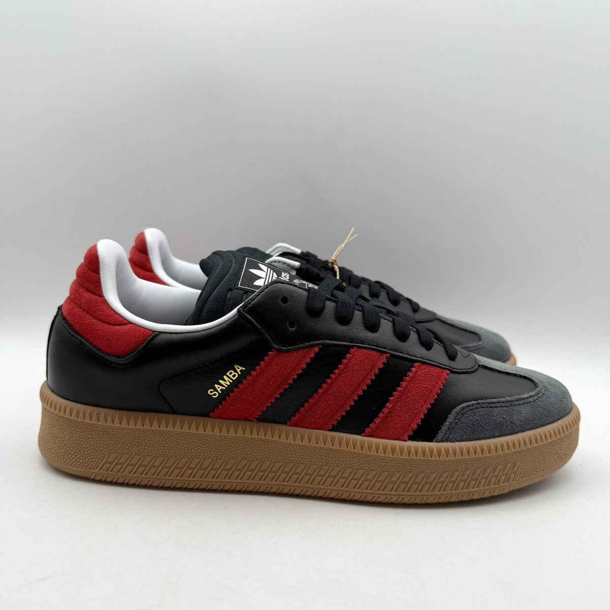 Adidas Samba XLG Sneakers MENS 8 WOMENS 9 Black Red Suede Athletic NIB