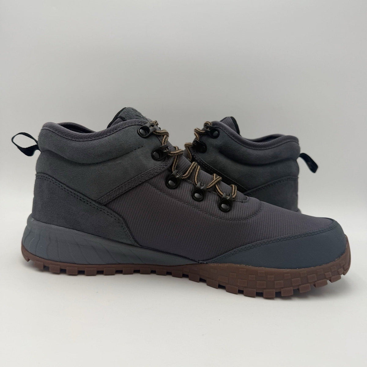 Columbia Mens Fairbanks Mid Climbing Shoes Size 10 M Grey Blue Waterproof NWOB