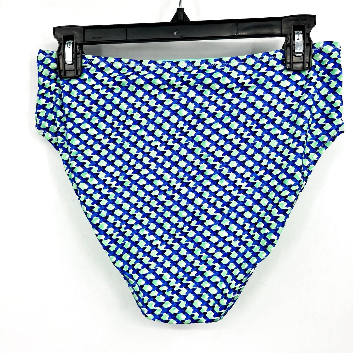 TOMMY BAHAMA Mosaic Bikini Bottoms Medium Beach Glass Blue Palm Modern NWT