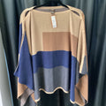 J McLaughlin Geometric Poncho SWEATERS OS