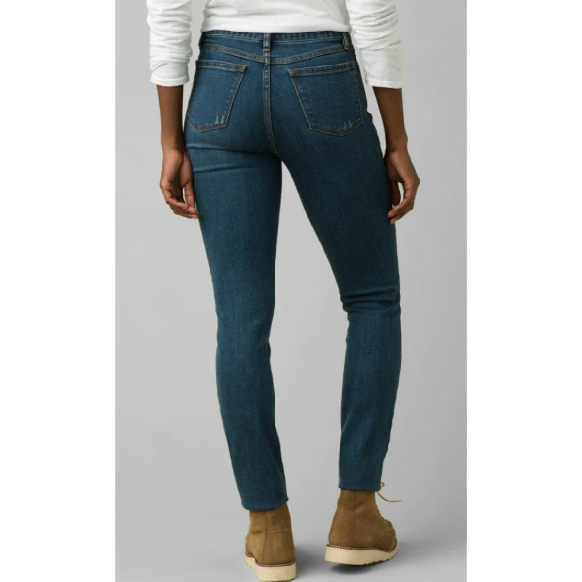 PRANA Womens Sienna Skinny Jeans Size 10 30x31 True Blue Stretch Mid Rise NWT