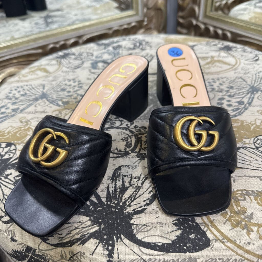 Gucci Marmont Slide Mules SHOES 36