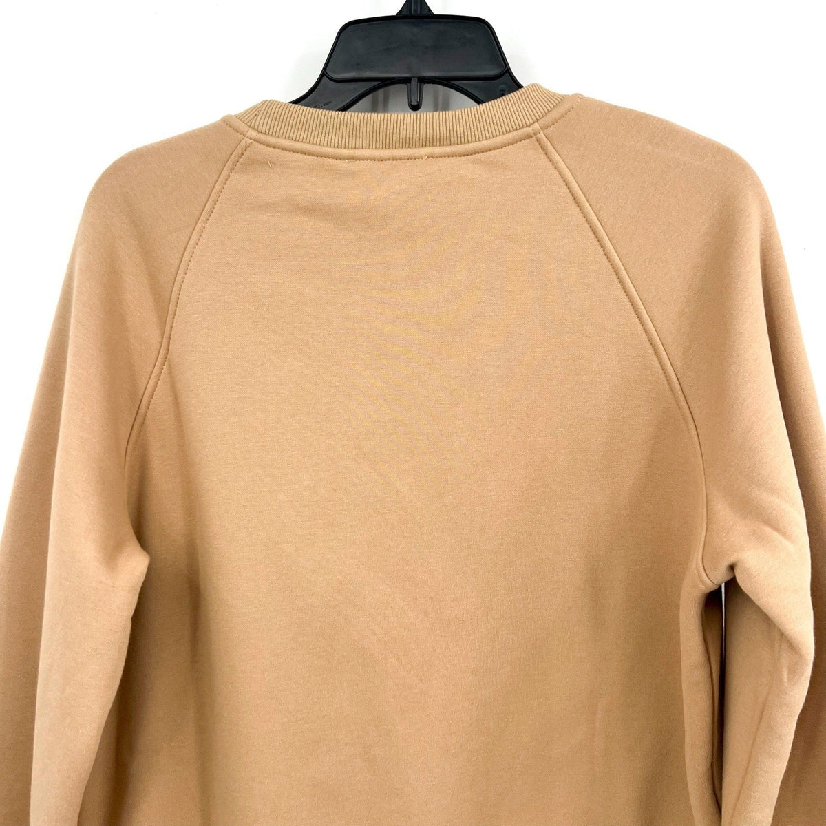 GILLI Pumpkin Spice Keeps Me Nice Crew Sweatshirt Medium Petite Tan NWT