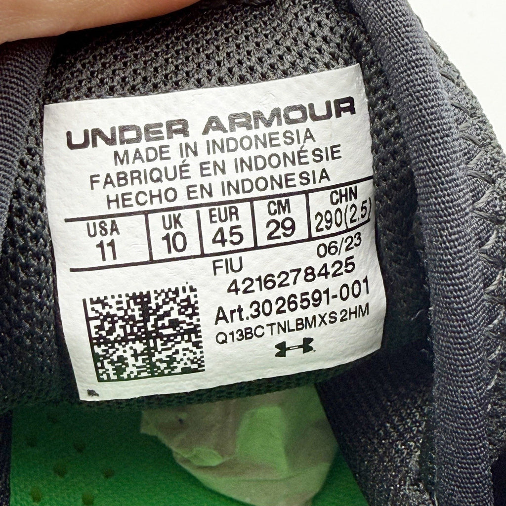 Under Armour Mens Harper 8 Elite Baseball Cleats Size 11 EU 45 Black Green NWOB