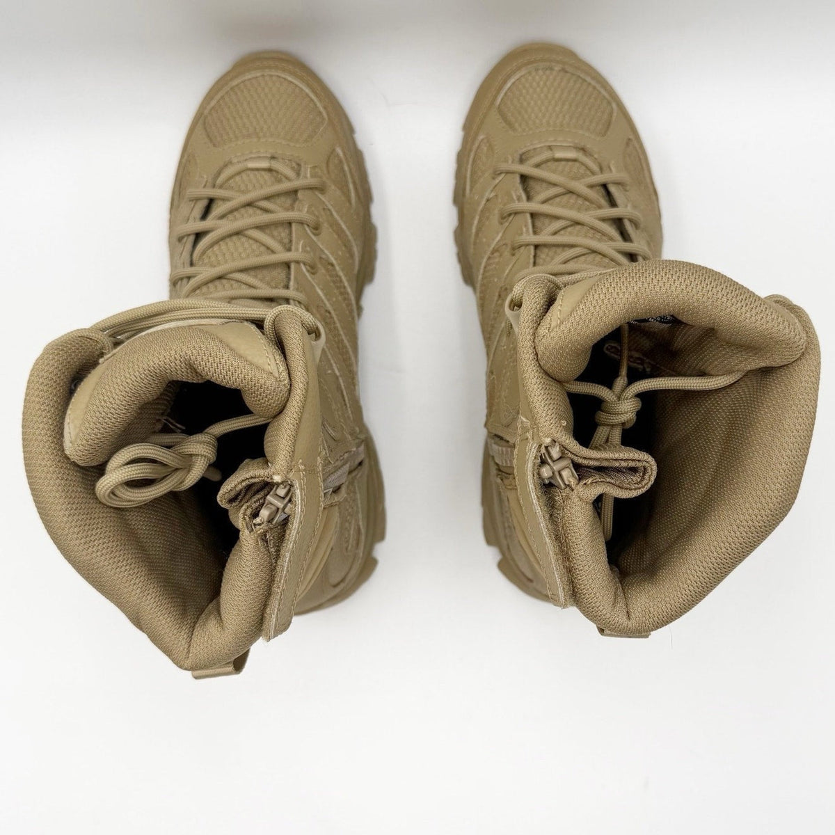 Merrell Work Moab 3 8" Tactical Zip Boots Mens 6.5 Womens 8 Tan Leather WP NIB