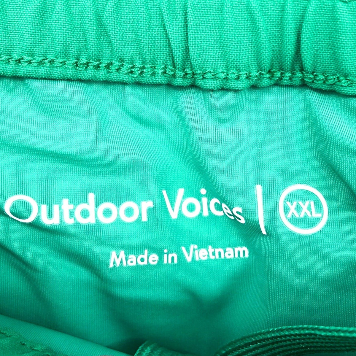 OUTDOOR VOICES Mens High Stride 5" Athletic Shorts XXL Ivy Green Lightweight NWT